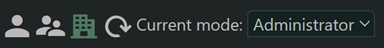 Administrator mode icons
